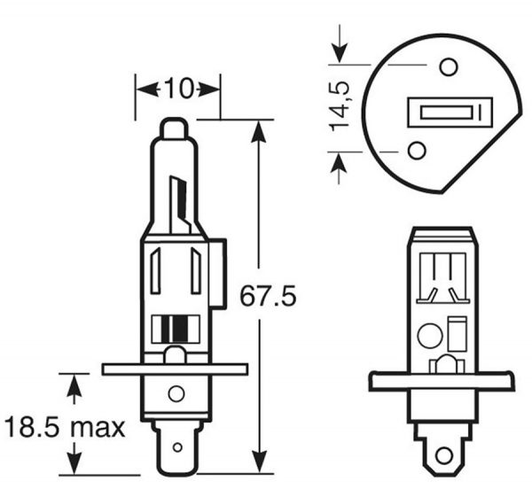 Mini Trousse Universale 3 Lampade 12 V RICAMBI FANALERIA
